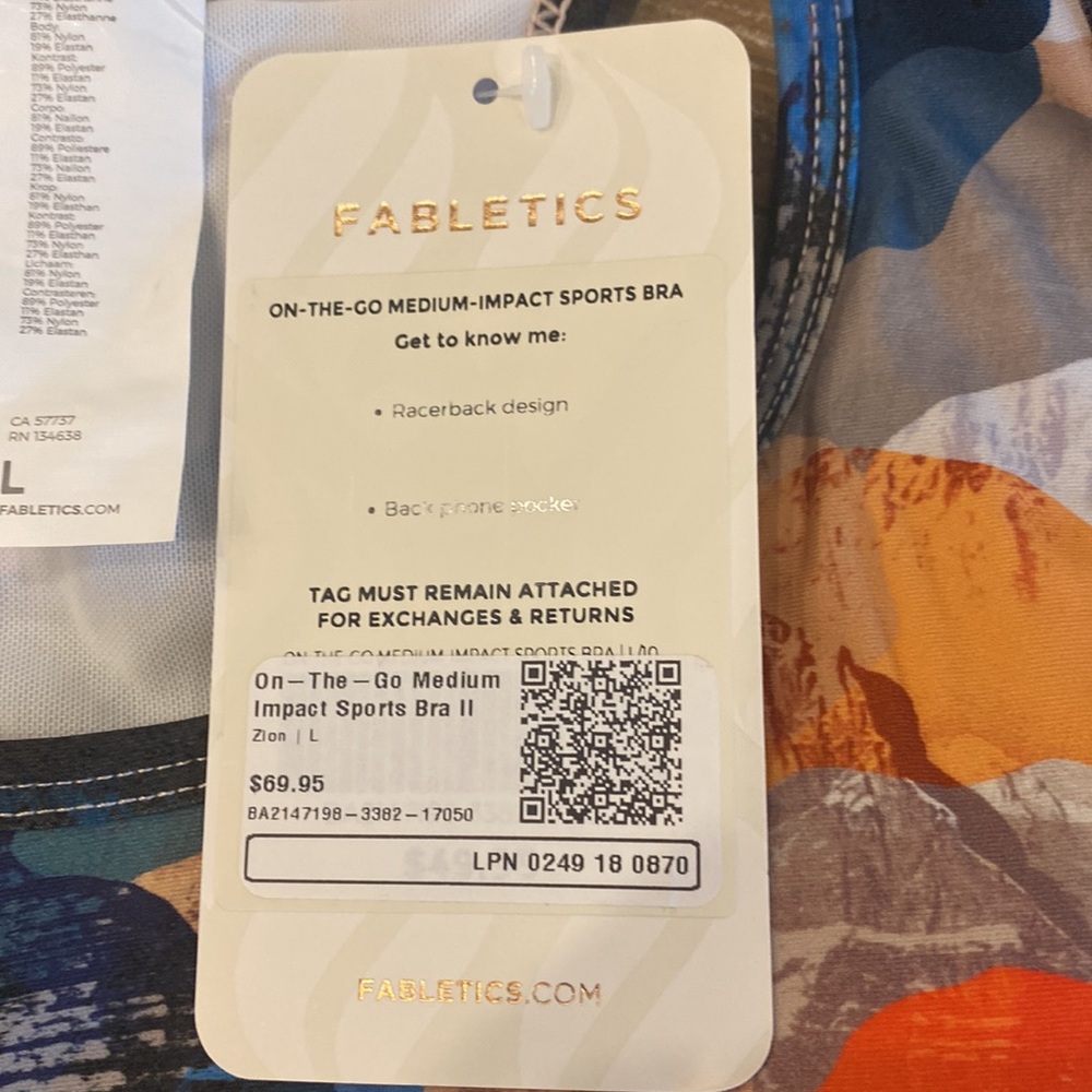 FABLETICS SPORTS BRA - Picture 3 of 10